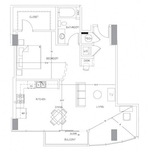 Floorplan at Glass House by Windsor
